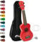 Tiger UKE7-RD Sopran Ukulele mit Tasche - für Anfänger - Rot