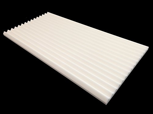 Advanced Acoustics Mel-Acoustic Wedge 40mm White Melamine Acoustic Foam Panel 600x1200