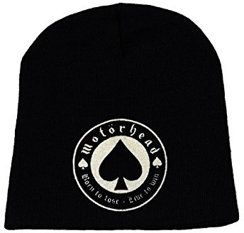 Motorhead Born To Lose Live To Win Logo Crest Official New Black Beanie Hat