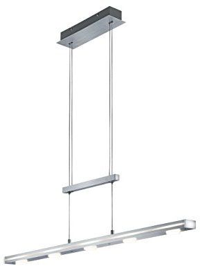 Trio Leuchten LED Pendelleuchte Cavallo 379090505, Aluminium Aluminium gebürstet, 5x 4.3 Watt