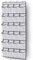MISSLO Over the Door Shoe Storage Organiser Hanging Shoe Rack Holder 24 Large Mesh Pockets for Wardrobe Door Tidy with Hanger(White)
