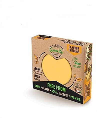 GreenVie Vegan Block Cheddar Cheese Gluten Free, Soy Free, Dairy Free 250g