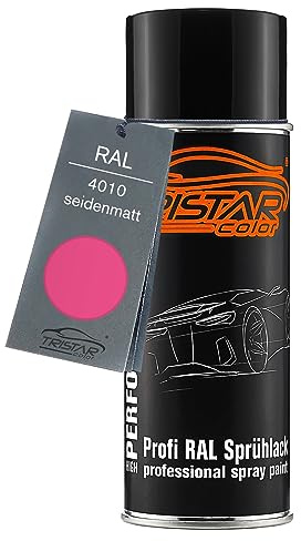 TRISTARcolor RAL 4010 Telemagenta seidenmatt Lack Spraydose | Sprühdose 400 ml, schnelltrocknend