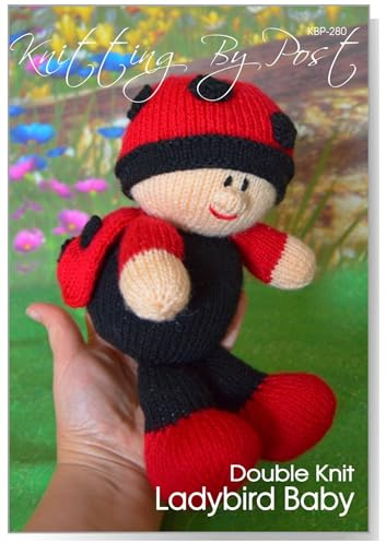 Knitting by Post Knitting Pattern Leaflet Instructions Ladybird Baby from Gender Neutral Knitted Ladybug Gift