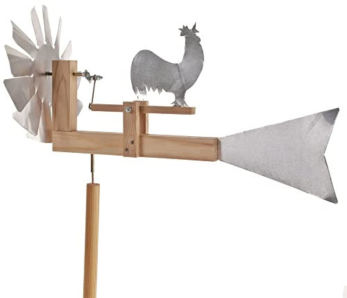 matches21 HOME & HOBBY Windrad DIY Holz Bastelset für Kinder ab 14 Jahren mit Wippe 40 cm Bausatz