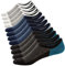 Ueither Calzini Fantasmini Uomo Sneaker Calze Taglio Basso Corti，Calze Invisibili in Cotone (Colore 4 (6 Paia),44-48)