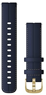 Garmin Schnellwechsel-Armband 18mm, passend für Venu 2S/ 3S, Vivoactive 4S, Vivomove 3S, Legacy Hero Rey/ Captain Marvel, Forerunner 255S/ 265S, Marineblau