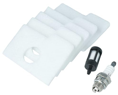 vhbw Luft-Filter Kraftstofffilter, Zündkerze Ersatz für Stihl 1130 124 0800 | 0000-350-3500, WSR6 für Motorsäge, Kettensäge - Wartungsset