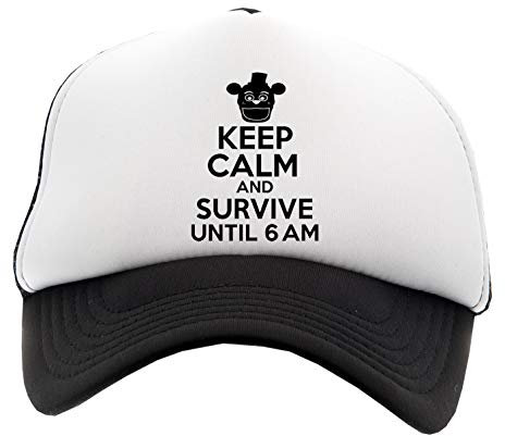 Freddy Keep Calm and Survive Until 6 AM Kappe Baseball Unisex Kinder des Jungen Mädchens Einstellbar Cap Unisex Boy's Girl's