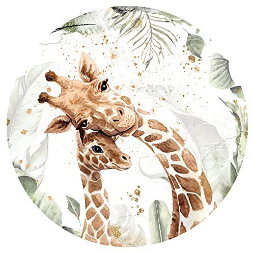 Little Deco Wandtattoo Wandsticker Kinderzimmer Tiere Giraffe Wandsticker Baby Wanddeko Spielzimmer Wandaufkleber Schlafzimmer Wandbild selbstklebend DL638-10-XL