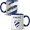 Tazza REAL. Tazze personalizzate con nome. Tazza da colazione per il calcio. Tazza in ceramica da 330 ml. Calcio accessori. Vari disegni.