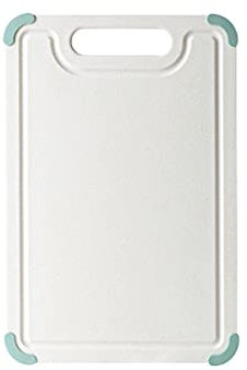 QINGGANGLING999 Bread Boards Plastic Cutting Board Kitchen Chopping Board with Juice Groove and Handle Kitchen Knife Household Fruit Cutting Board Defrosting Trays (Size : 13INCH)