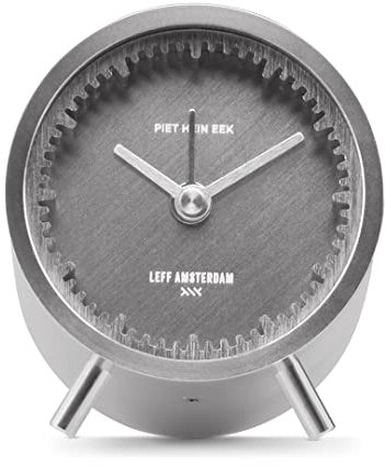 LEFF amsterdam - Tube Alarm Uhr - Stahl - Design - Tisch- oder Regaluhr - Quarz-Uhrwerk