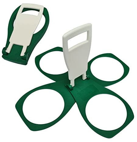 CarryAround Zusammenklappbarer Becherhalter [Made in UK] [Schwarz] zum Mitnehmen von Kaffee, Softdrink, Pint Bier, Getränkehalter, stabil, wiederverwendbar, Taschengröße, Festival, Sport, Gigs