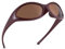 COASION Herren Polarisierte Sonnenbrille Y2k Men Vintage Sport uv400 Brille Futuristische Sonnenbrille（A93 Braun/Braun）