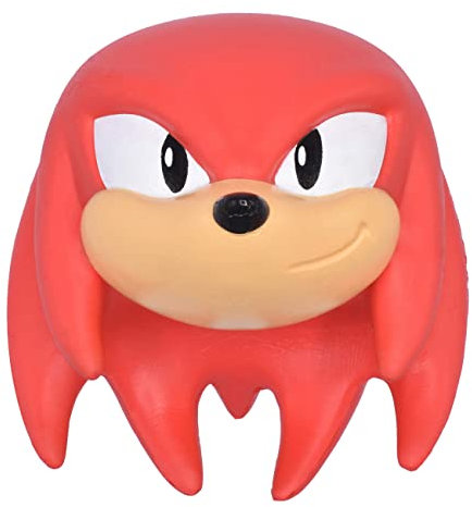 Just Toys Sonic The Hedgehog Mega SquishMe – Knuckles | Offiziell lizenzierter weicher Schaumstoff – 15,2 cm – Sonic, Knuckles, Tails, Amy Rose, Super Sonic