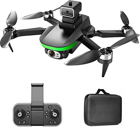 Goolsky Remote Control Drone with Daul Camera 6K Optical Flow Positioning Obstacle Avoidance Brushless Motor FPV Foldable Quadcopter with Storage Bag, 6K 1 battery