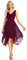 Ever-Pretty Robe de Cocktail Asymétrique au Genou Femme Double Col-V sans Manche en Dentelle Mousseline de Soie Mûre 52