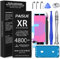 [9800 mAh] Akku für iPhone XR, Ersatzakku mit hoher Kapazität, 0 Zyklus für iPhone XR A1984, A2105, A2106, A2108 mit Reparaturwerkzeug-Set