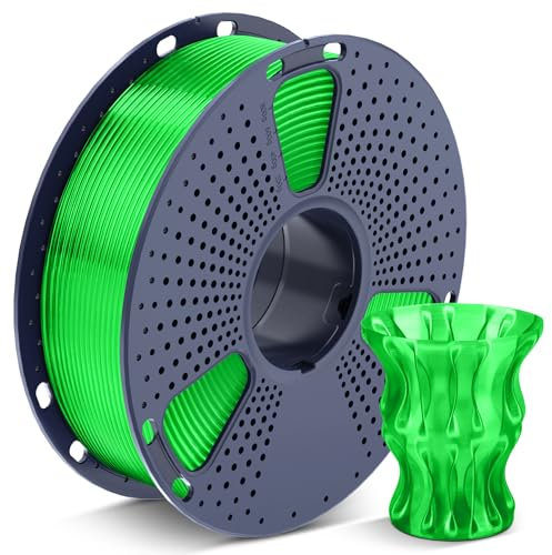 SUNLU PLA Filament 1.75mm Transparente, 3D Drucker Filament PLA 1.75mm +/- 0,02mm, Passend Für Sie Meisten FDM 3D Drucker, 1KG Spule. (Transparent Grün)