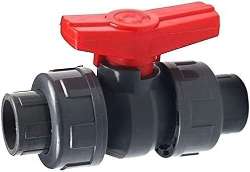 Raccords filetés 1 connecteur de vanne union en PVC, vanne à boisseau sphérique double union 20/25/32/40/50 mm, adaptateur d'irrigation de jardin pour poissons d'aquarium, adaptateur de tuyau