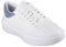 Skechers Cordova Classic Mejor Comportamiento, Zapatillas de Deporte Mujer, White Duraleather Blue Trim, 38 EU