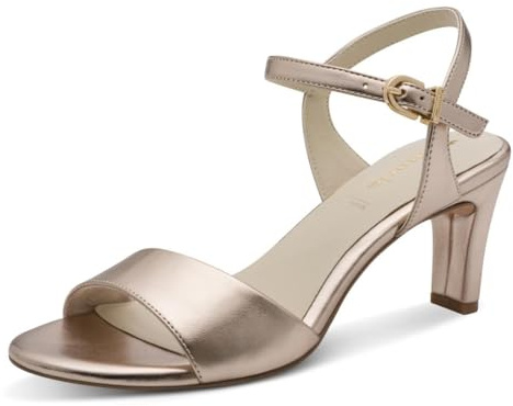 Tamaris Damen Heeled Sandals Synthetik, metallic, 40 EU