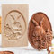 Keksformen aus Holz, Kaninchenblume, geschnitzte Ausstechform zum Backen, Kaninchenblütenform, Kekspresse, Stempel für Ostern, Erntedankfest, Weihnachten, Küche, DIY und Familienfeiern