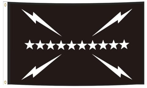Yelawolfs Flagge Slumericans Shitize Banner 91 x 152 cm Rapper Musik Hip Hop Kunst Tapisserie mit 2 Messingösen Garage Dekor Wand Man Cave Polyster Banner