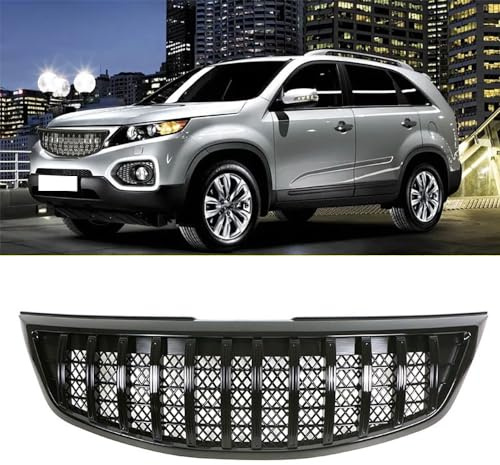 NURCIX Auto Frontstoßstange Kühlergrill, Für Kia Sorento 2009-2012 Kühler Frontgrill Car Front Bumper Bonnet Kühlergrille,A