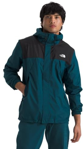 The North Face Men's Antora Jacket, Midnight Petrol/Tnf Bla, M