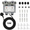 Bkiyougo Double Socket w/ 10M Extension Lead - Weatherproof Outdoor Sockets, 2 Gang Storm Switched Plugs for Exterior & Garden Use