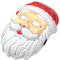 SAFIGLE Frohe Weihnachten Licht 1pc Santa Claus Modellierung Maske Glowing Xmas Maske Dekorationen