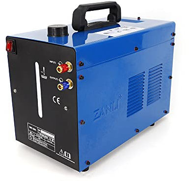 Wasserkühler Schweissgerät,WIG Wasser küHlung KüHler SchweißGeräTe 10L-370W Leistung der Pumpe, Geeignet für andere Schweißmaschinen (Blau)