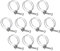sourcing map 10Pcs Double Wire Hose Clamp, 46-51mm Adjustable Stainless Steel Wire Hose Clips with M8 Bolt for Dust Collection Hose, Pump Hose Pipe