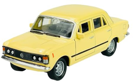 Welly FIAT 125p 125 P Beige Cream 1967-1972 Polski FIAT 1/34-1/39 Metal Modell Auto Die Cast Neu im Kasten