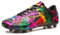 Men's Outdoor Football Boots Professional Sneakers Turf Training Soccer Shoes Black 9 UK