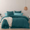 Gezu Housse de Couette 140x200cm Bleu Canard Couleur Unie Modern Toucher Coton Parure de Lit Adulte Personne Plus Doux et Plus Confortable Linge de Lit 1 Taie d'oreiller 65x65cm avec Fermeture Eclair