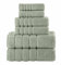 Elegant Comfort 4 Linien Viskose Streifen 6-teiliges Premium Handtuch-Set - 100% türkische Baumwolle Hochsaugfähige Luxus-Badezimmerhandtücher - Enthält 2 Waschlappen, 2 Handtücher und 2 Badetücher