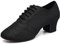 YCALCP Latein Tanzschuhe Damen Schwarz mit Schnüren Geschlossene Salsa Tango Ballsaal Training Tanzschuhe, 39 EU
