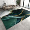 SANSJI Dunkelgrüner Marmor Teppiche Gegend, Abstrakter Luxus Dekorativer Teppich für Wohnzimmer, Schlafzimmer, Esszimmer Badezimmer Küche Flur Läufer 90 x 150 cm