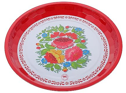 PHENOFICE Emailleteller Für Zuhause Altmodische Speiseteller Aus Emaille Gedämpfte Teller Für Desserts Obst Und Snacks Für Familienfeiern Afternoon Tea Und Tägliche Nutzung in Restaurants Un