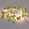 The Christmas Workshop 73999 20 Micro LED Pom Pom String Lights/Battery Operated Christmas Lights/Red, Green & White Colours/Warm White LEDs