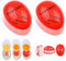 2Pcs Egg Timer, Egg Timers for Boiling Eggs, Colour Changing Boiled Egg Timer, Color Changing Indicator Soft Medium and Hard Boiled Eggs Heat Sensitive Safe Durable Kitchen Tool Cooking Home Use Gift