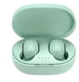 Genérico Auriculares Inalámbricos Bluetooth 5.0 A6S con Caja de Carga, Micrófono y Sonido Estéreo HD - Verde