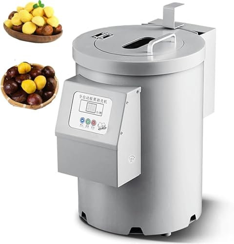 GFXYQPDNV Máquina Comercial para Tallar Castañas,Peladora Eléctrica Acero Inoxidable,Máquina Automática para Pelar Y Abrir Castañas,para Almendras,Avellanas Y Castañas,14knives