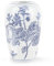 fanquare Blue and White Porcelain Vase, 21.5cm Small Handmade Chinoiserie Ceramic Decorative Flower Vase for Dry Plants, Fresh Flowers