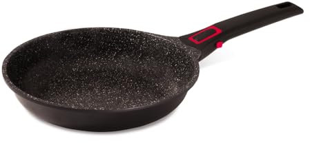 Baumalu - Bratpfanne Granit Pro Keramik – Aluminiumguss – für alle Herdarten einschließlich Induktion – Innenseite Keramikbeschichtung Fusion Pro Steineffekt ohne PFOA und PFAS – abnehmbarer Griff – Ø