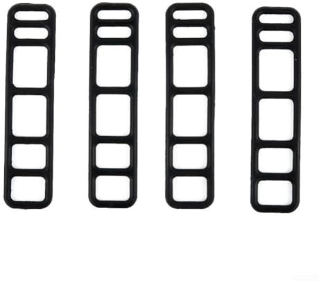 Elastische Silikonbänder 4er-Set für Fahrräder, ideal zur Sicherung von Licht und Ausrüstung (C)