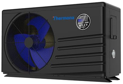 Thermona Powerworld R290 Pool-Wärmepumpe 12 kW Ultra Silent – Inverter-Technologie, WLAN, Touchsteuerung, für Pools bis 50 m³ – extrem leise, COP 10,5, DC-Kompressor, 230 V
